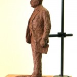 Final clay Gresley maquette - sculpture by Hazel Reeves