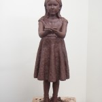 Final clay sculpture of Sadako - by Hazel Reeves