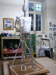 The completed Gresley Statue armature