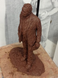 Gresley clay maquette - by Hazel Reeves