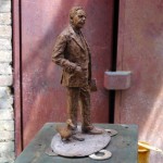 Patinating the Gresley maquette - by Hazel Reeves