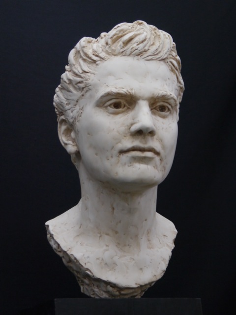 Portrait sculpture of Patrick Reeves-Dienes