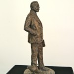 The bronze Gresley maquette - sculpture by Hazel Reeves