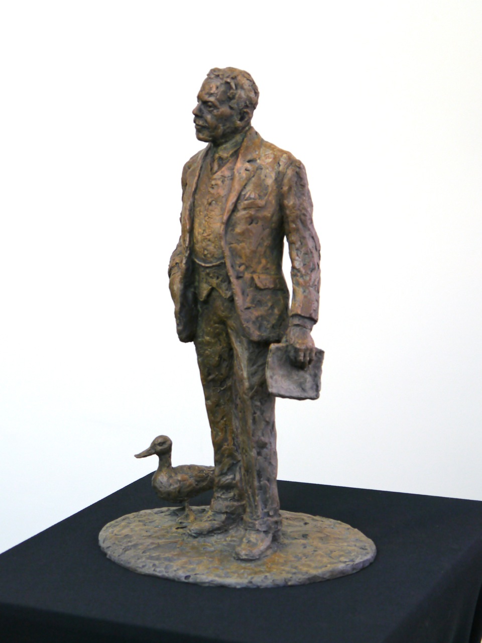 The bronze Sir Nigel Gresley and Mallard maquette