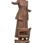 Emmeline Pankhurst maquette by Hazel Reeves