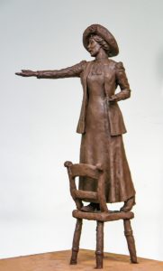 Emmeline Pankhurst maquette by Hazel Reeves