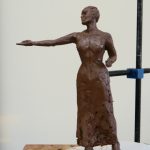 Emmeline Pankhurst maquette - sculpture by Hazel Reeves