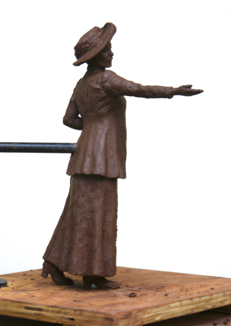 Emmeline Pankhurst sculpture by Hazel Reeves