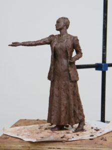 Emmeline Pankhurst - sculpture by Hazel Reeves