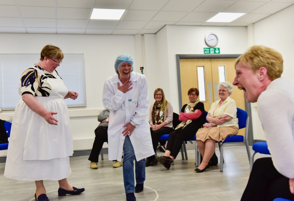 The hilarious Jane and Dot, act out the anecdotes - Photo by Stuart Walker