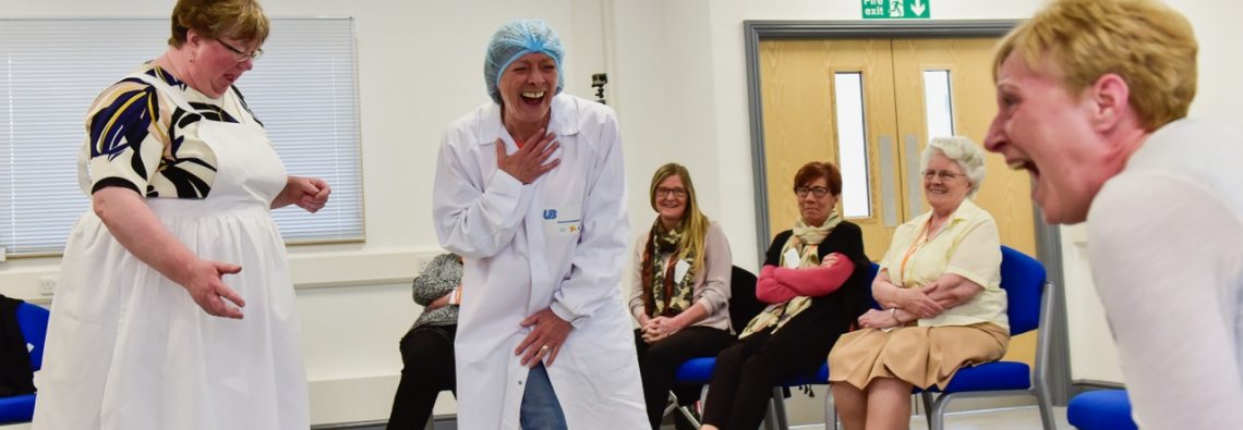 The hilarious Jane and Dot, act out the anecdotes - Photo by Stuart Walker