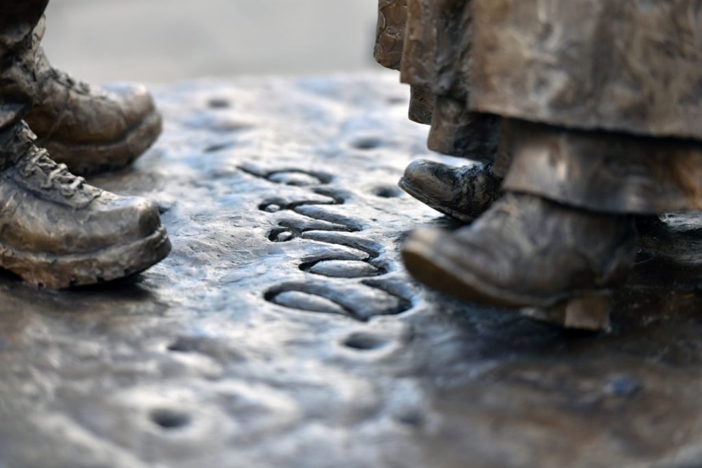 Close up of the bronze Carr's Table Water Biscuit (Photo by Stuart Walker)