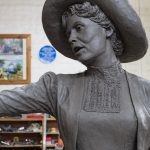 Emmeline Pankhurst sculpture by Hazel Reeves, photo Nigel Kingston