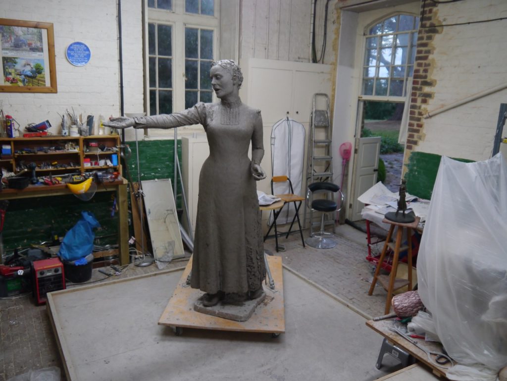 Emmeline work in progress by Hazel Reeves - photo by Hazel