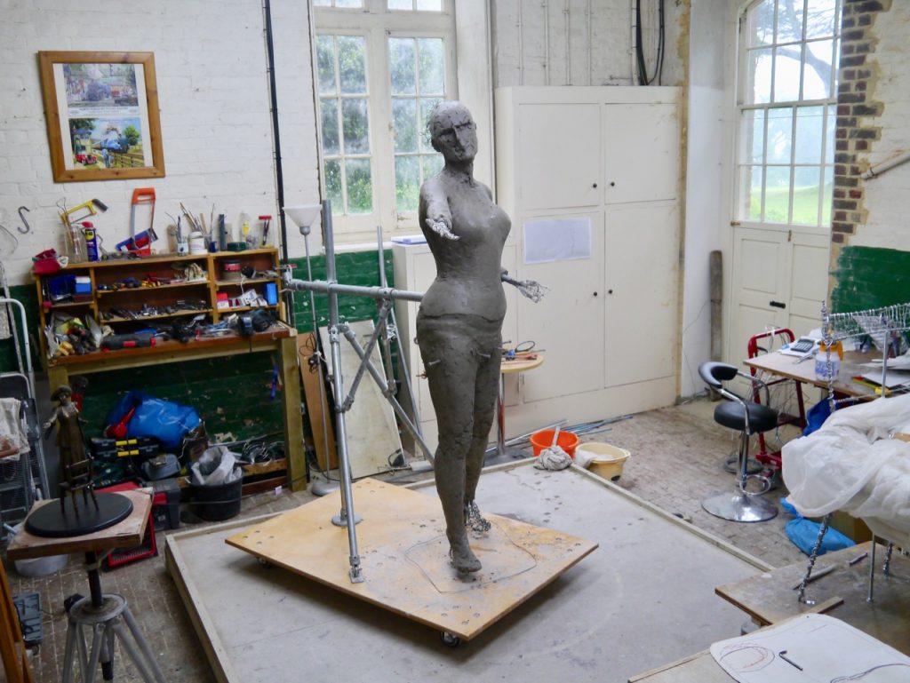 Emmeline work in progress by Hazel Reeves - photo by Hazel