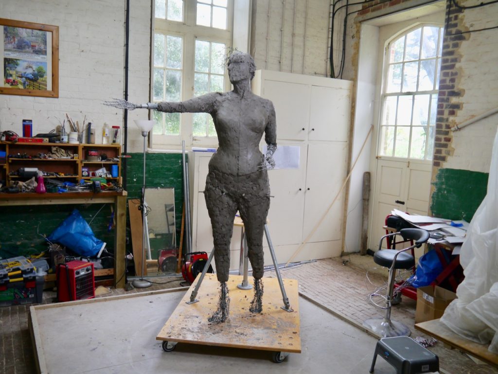 Our Emmeline in progress by Hazel Reeves - photo by Hazel