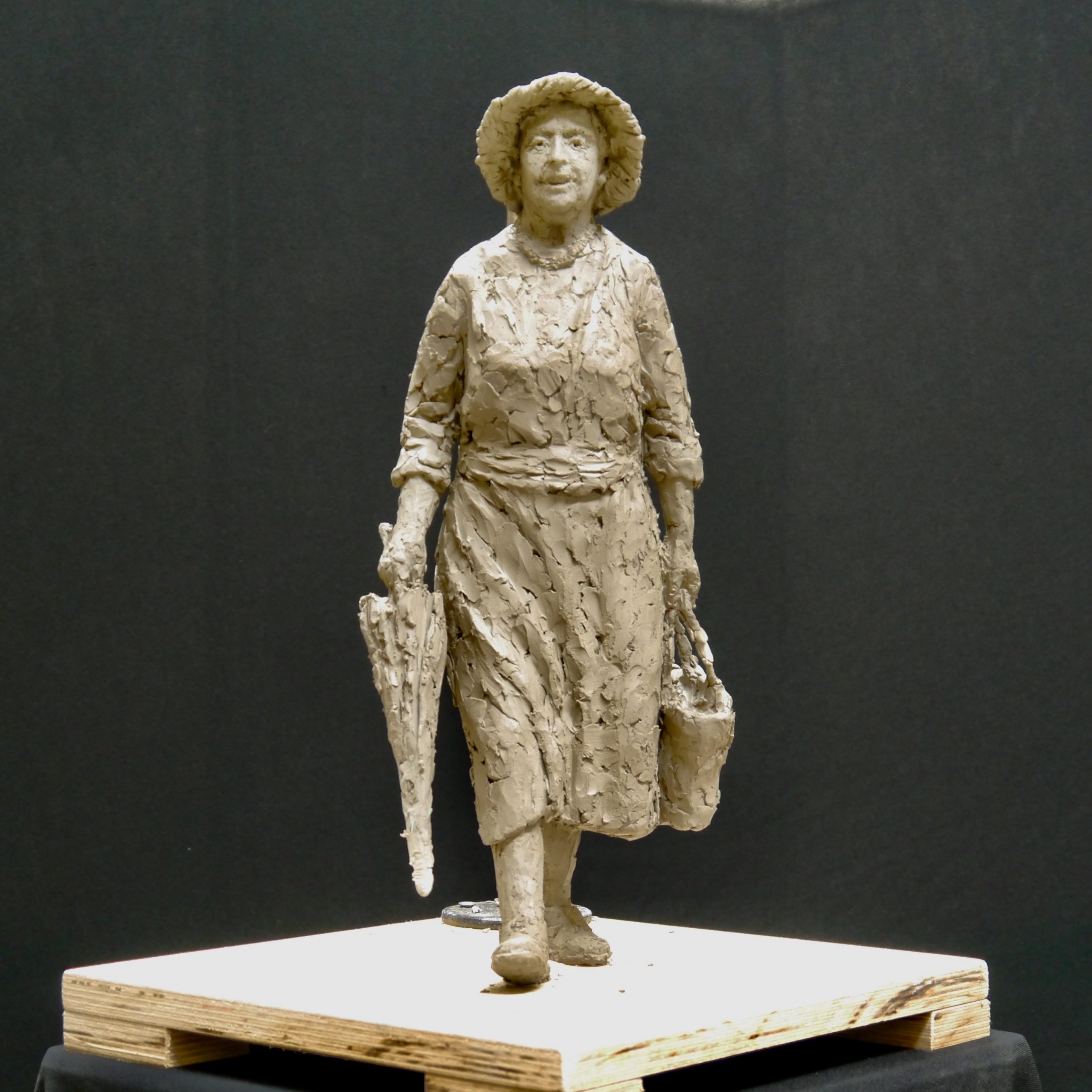 Agatha Christie statue design by Hazel Reeves